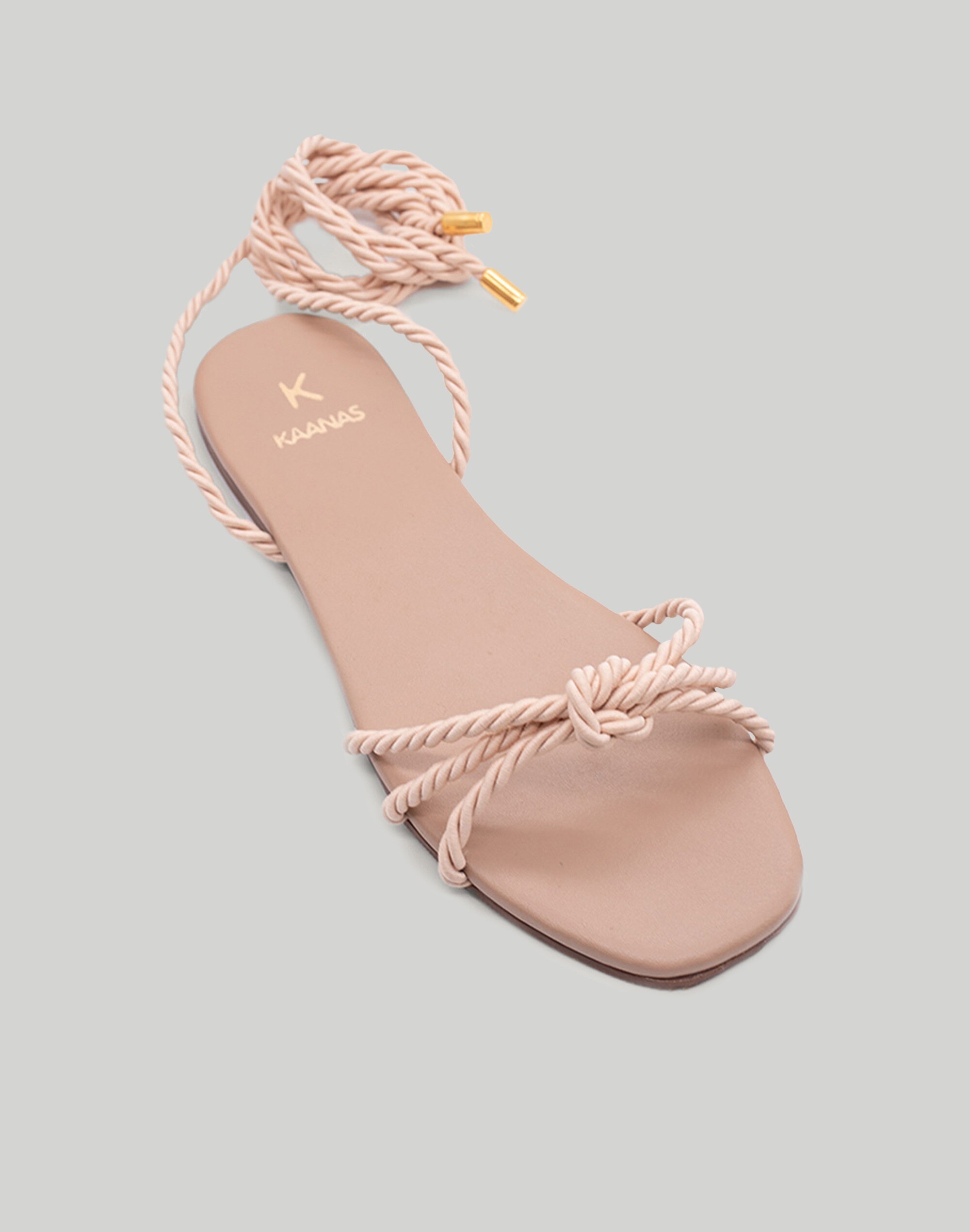 KAANAS Sayulita Knotted Sandal w. Wraparound Ankle Strap | Madewell