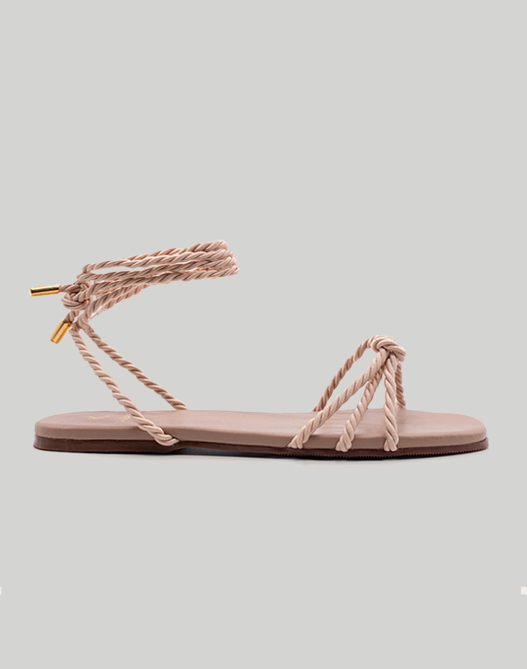 KAANAS Sayulita Knotted Sandal w. Wraparound Ankle Strap | Madewell