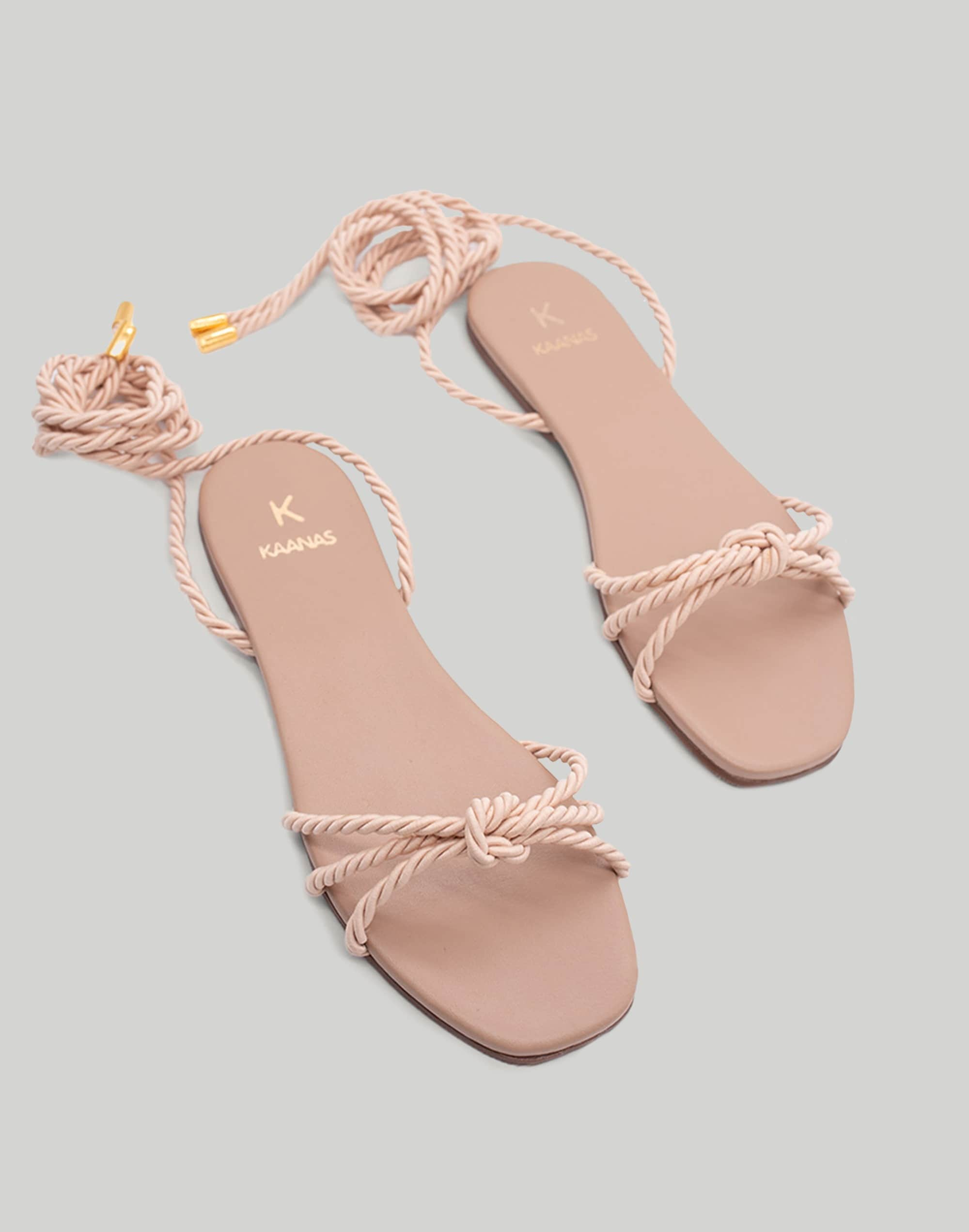 KAANAS Sayulita Knotted Sandal w. Wraparound Ankle Strap | Madewell