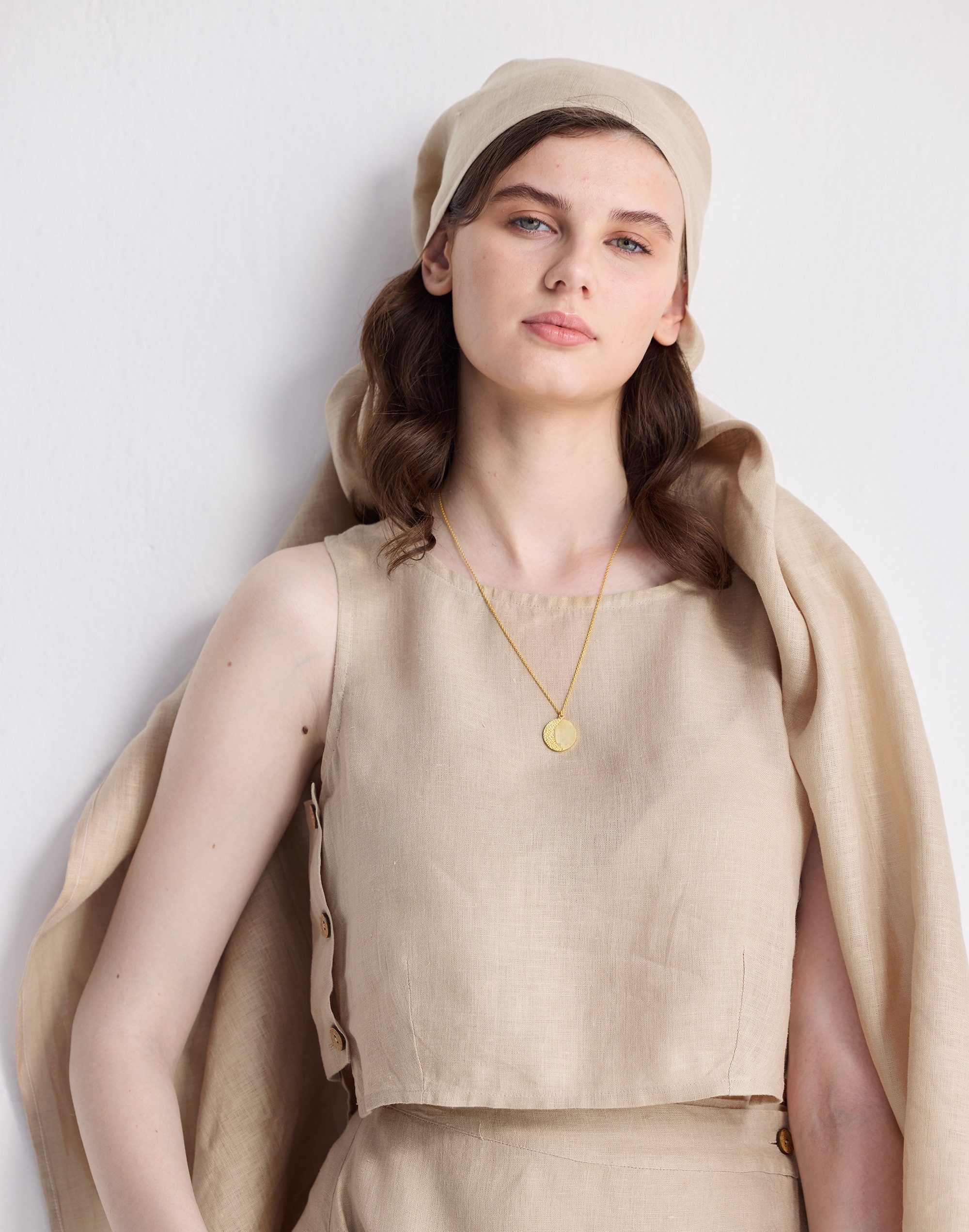 Reistor® Boxy 100% Hemp Crop Top Neutral Beige | Madewell