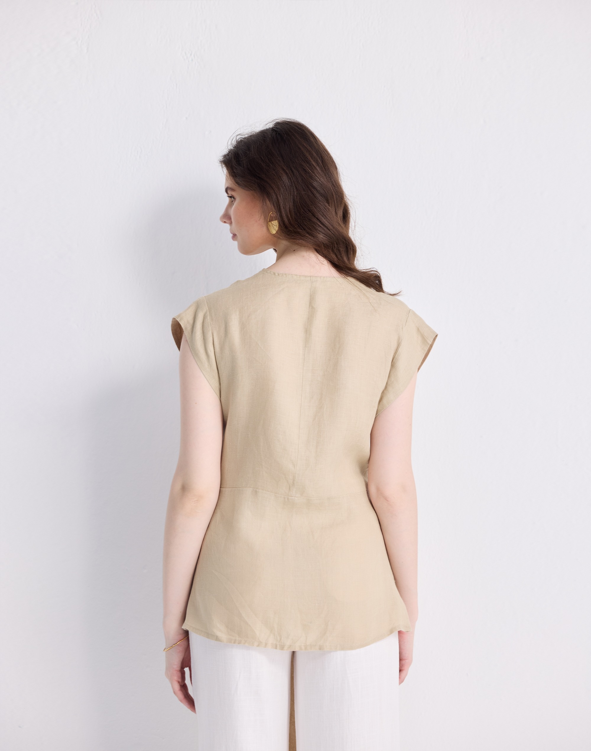 Reistor® Power Moves Hemp Short Sleeve Top Neutral Beige | Madewell