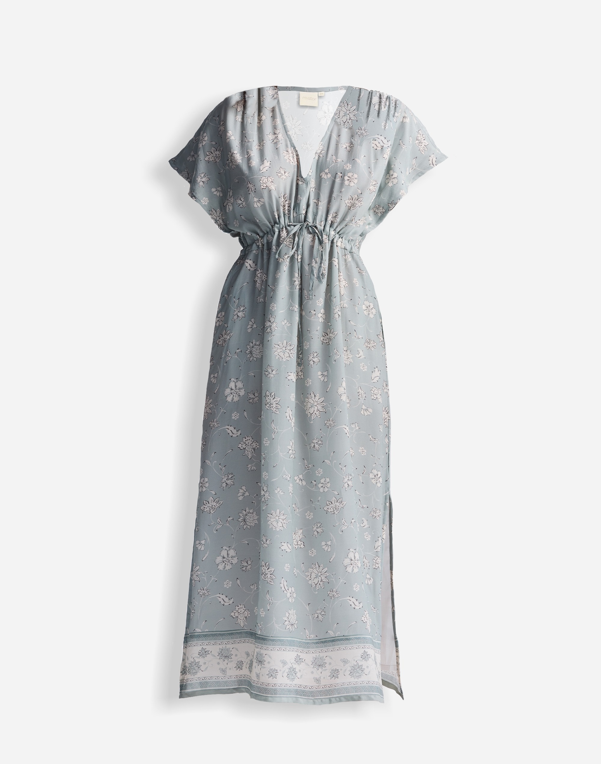 Reistor® Gathered Maxi Dress Sage Green | Madewell