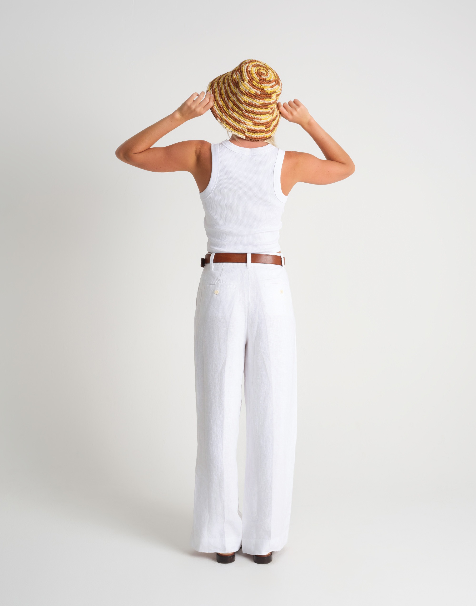 MINGA Crocheted Striped Bucket Hat | Madewell