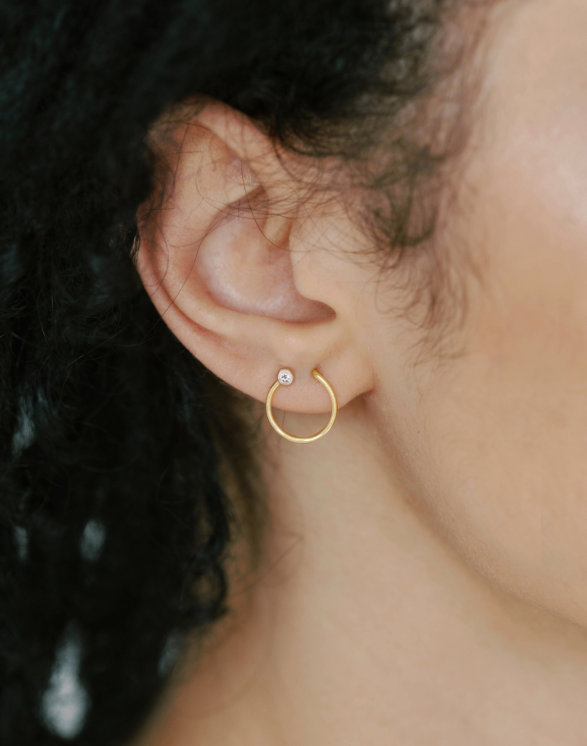 Sara Patino Jewelry Circle Stud Earrings