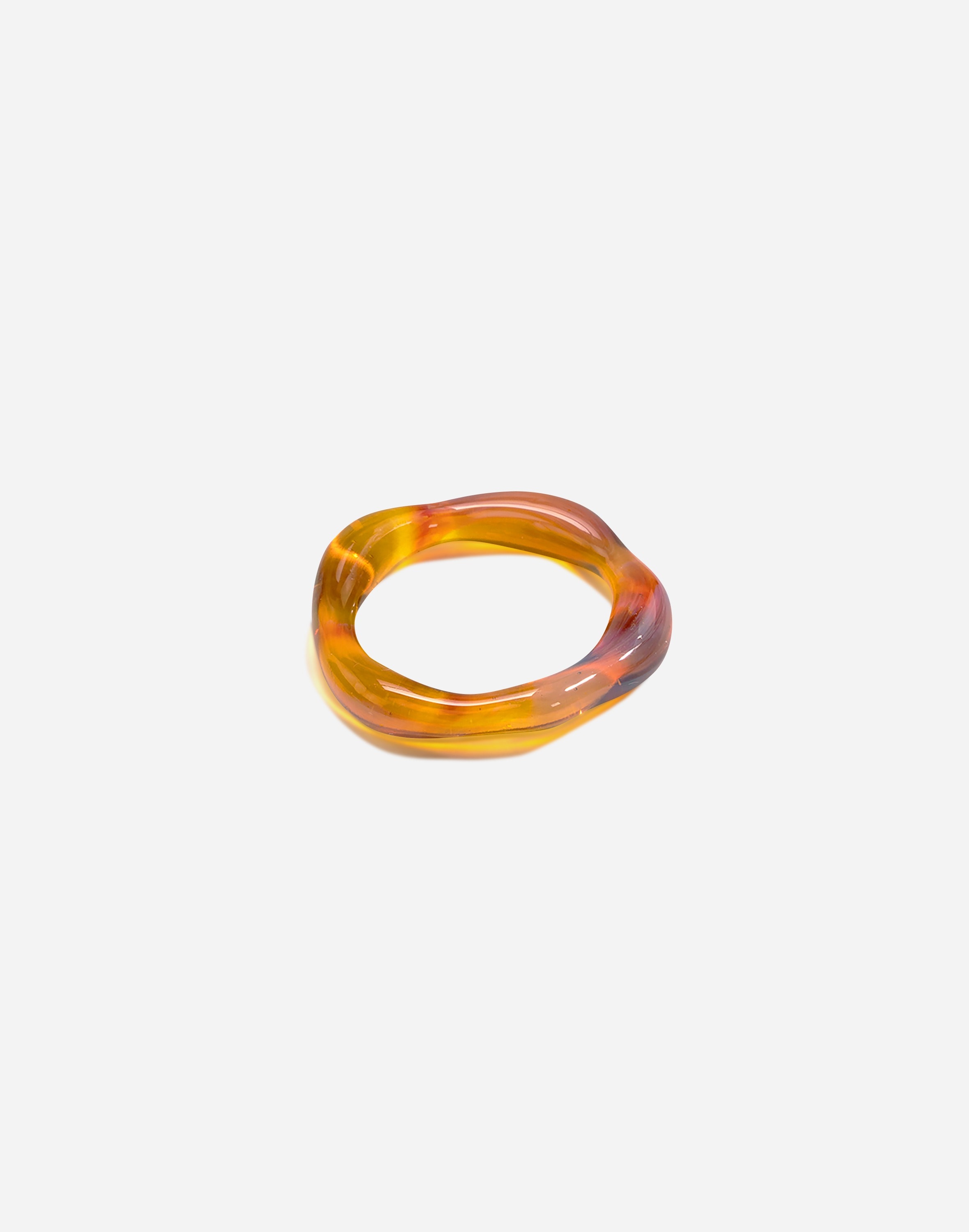 Jane D'Arensbourg Amber Organic Band Glass Ring | Madewell