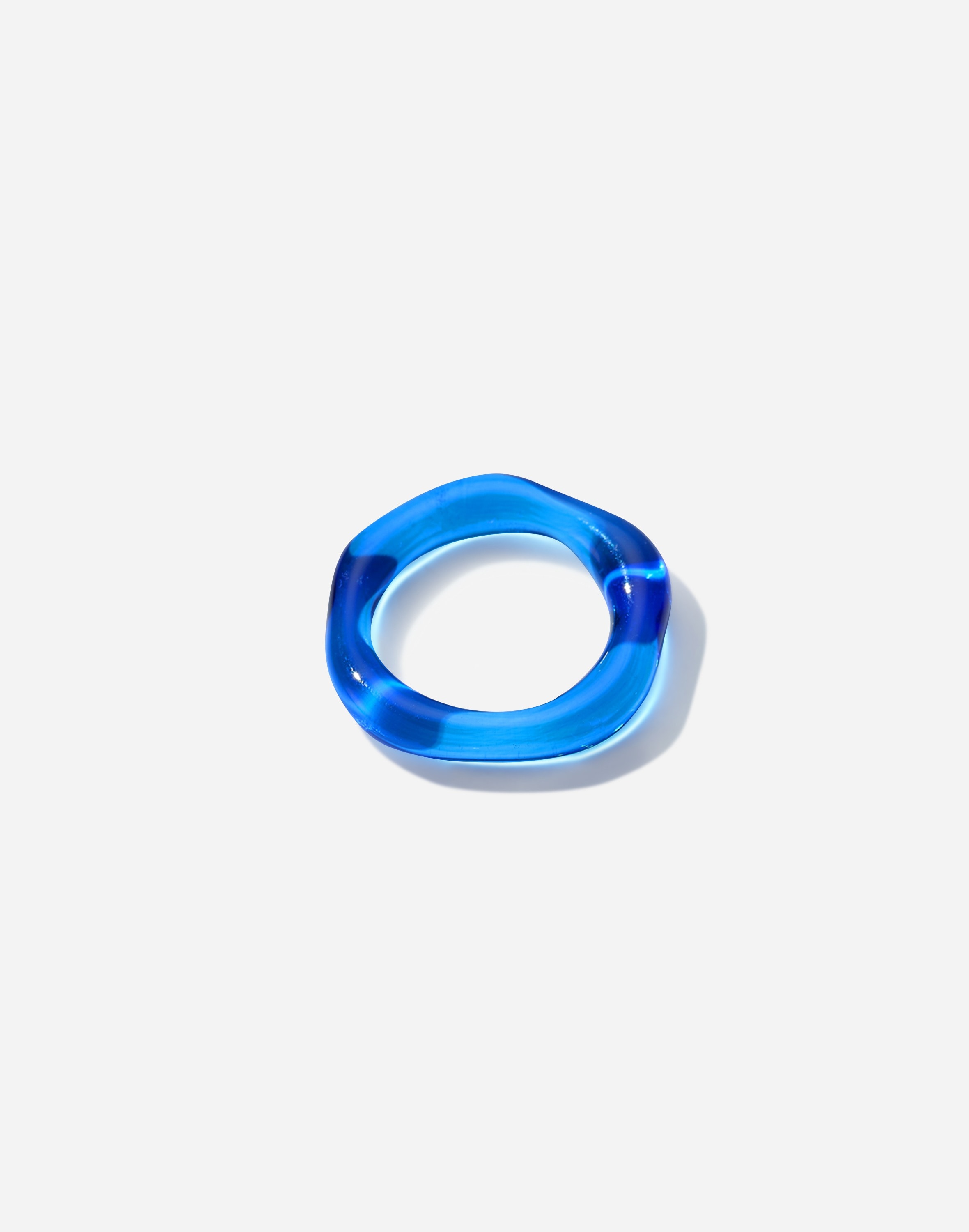 Jane D'Arensbourg Cobalt Organic Band Glass Ring | Madewell