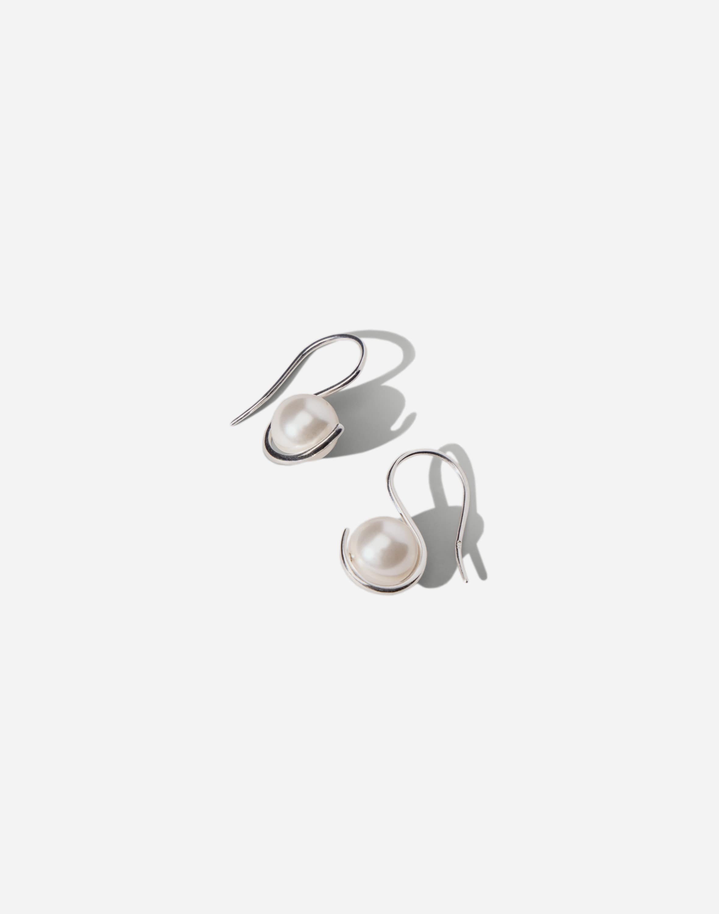 Maslo Jewelry Wrap Earrings Pearl Sterling Silver | Madewell