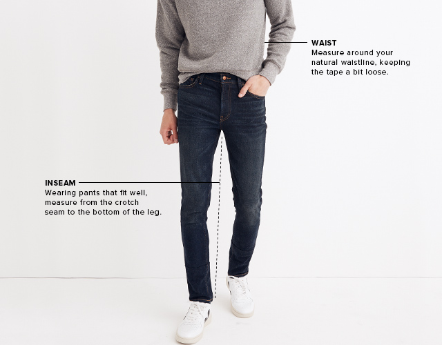 madewell size chart jeans