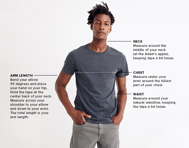 men's shirt size measurements